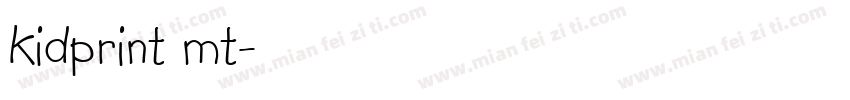 kidprint mt字体转换